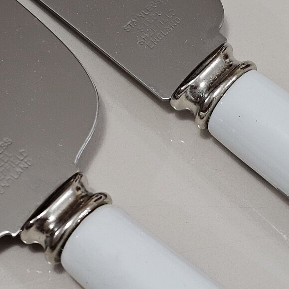 Sheffield Holly Red Berry Ceramic Handle Cake Pie Server Knife holiday Christmas - Picture 10 of 11